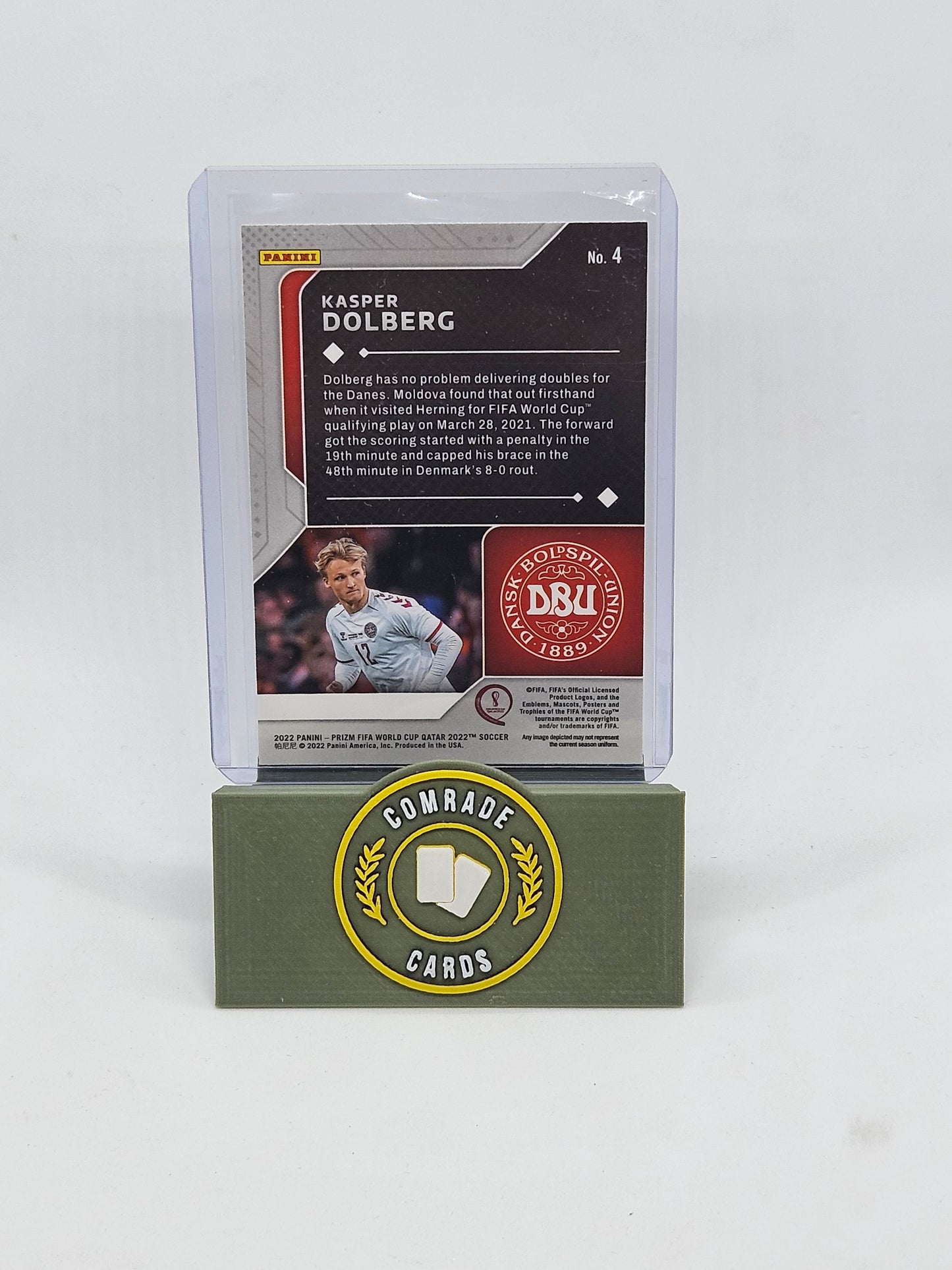 Kasper Dolberg (Denmark) Insert Prizm Fifa World Cup Qatar 2022