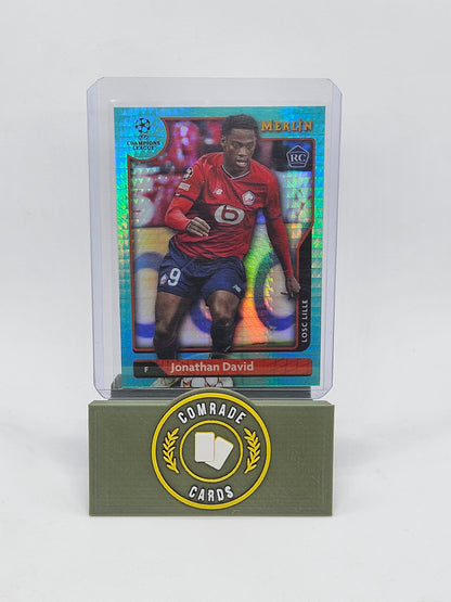 Jonathan David (Lille) Parallel Topps Merlin Chrome Uefa League 2021-2022