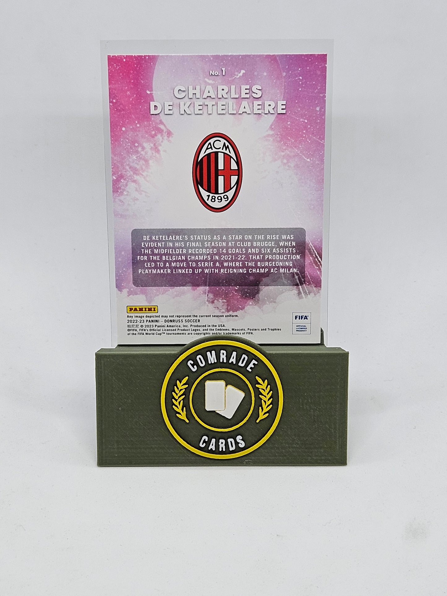 Charles De Ketelaere (AC Milan) Insert Donruss Soccer 2022-2023