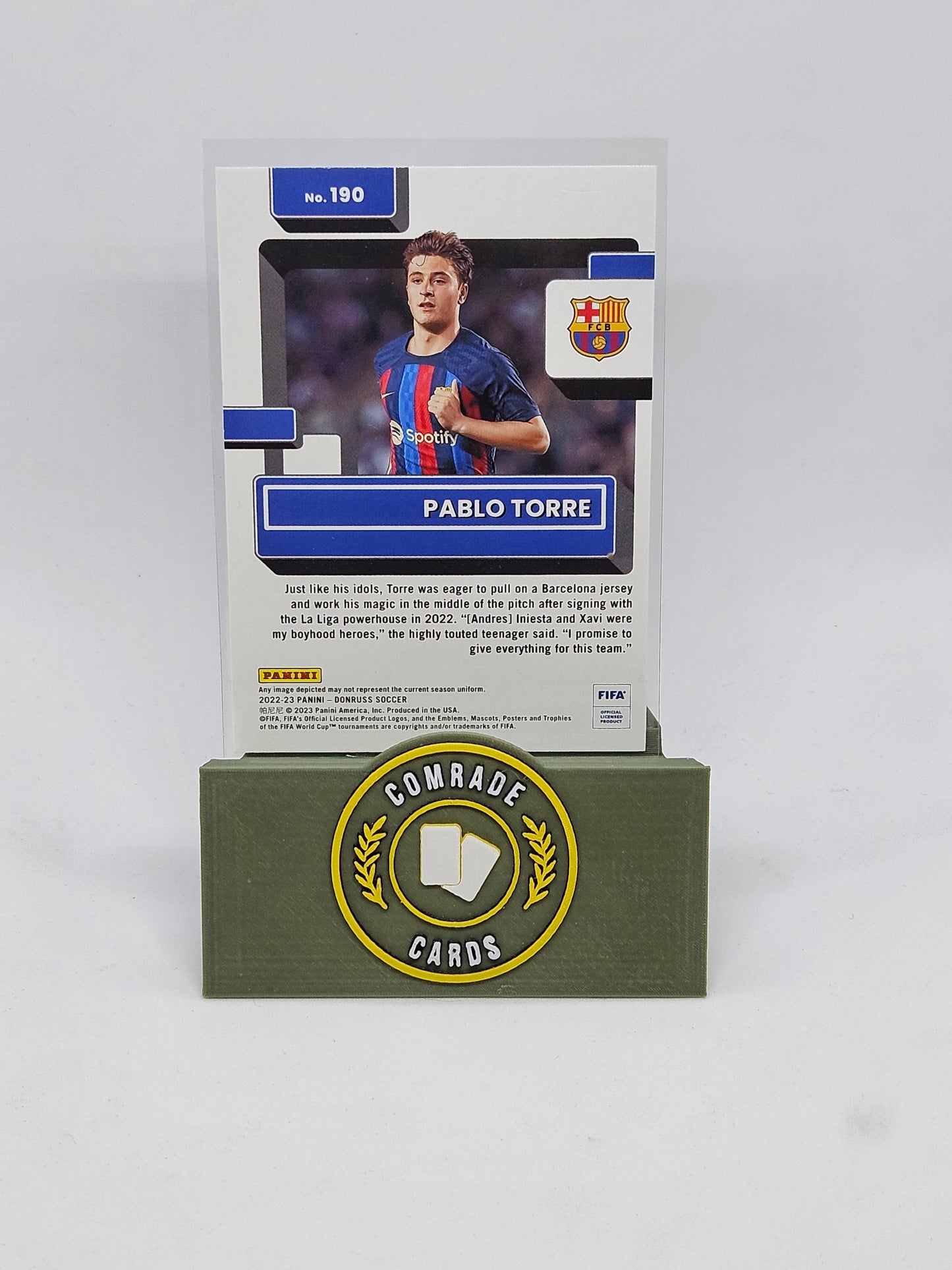 Pablo Torre (Barcelona) Parallel Donruss Soccer 2022-2023