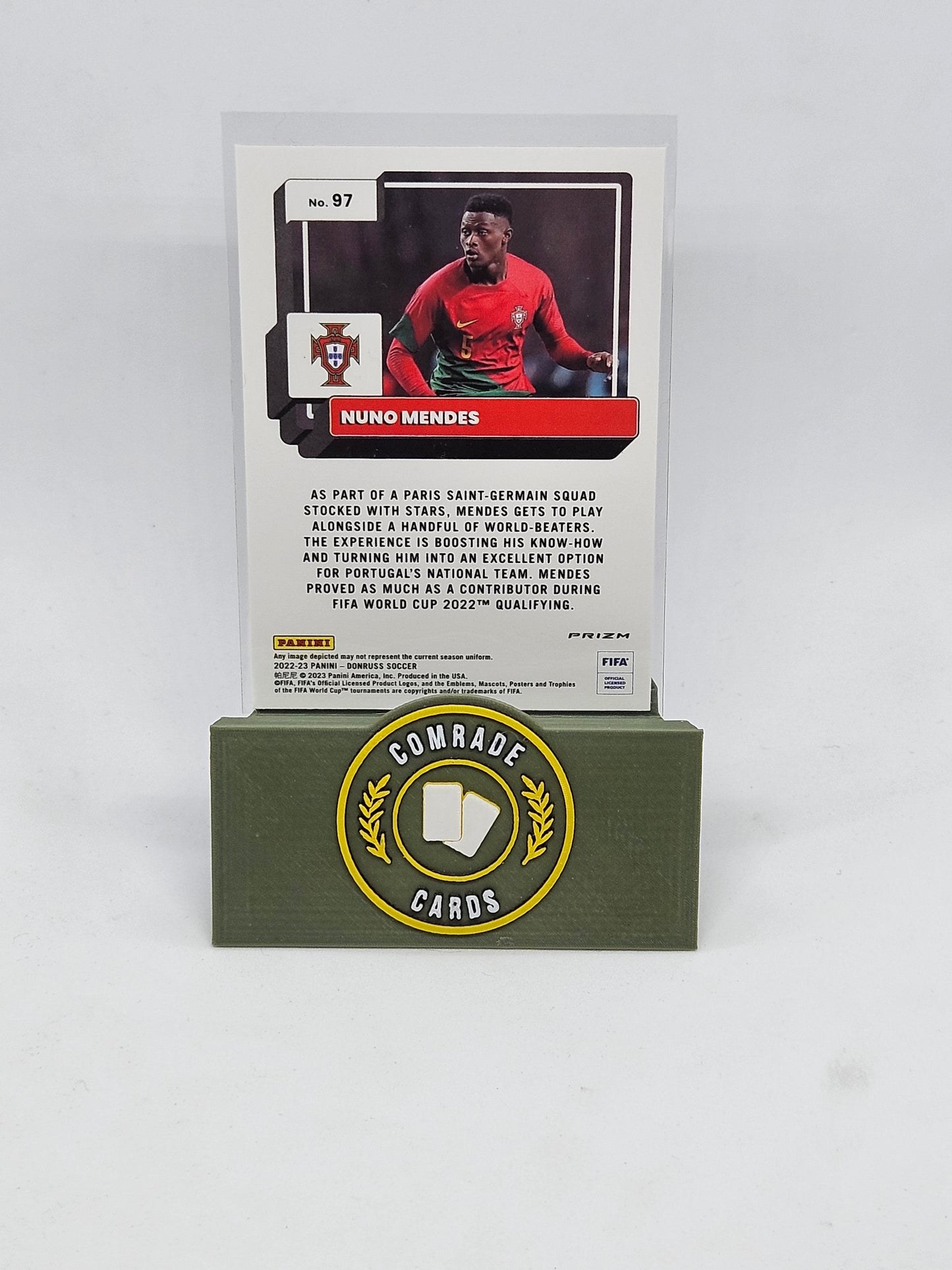 Nuno Mendes (Portugal) Parallel Donruss Soccer 2022-2023