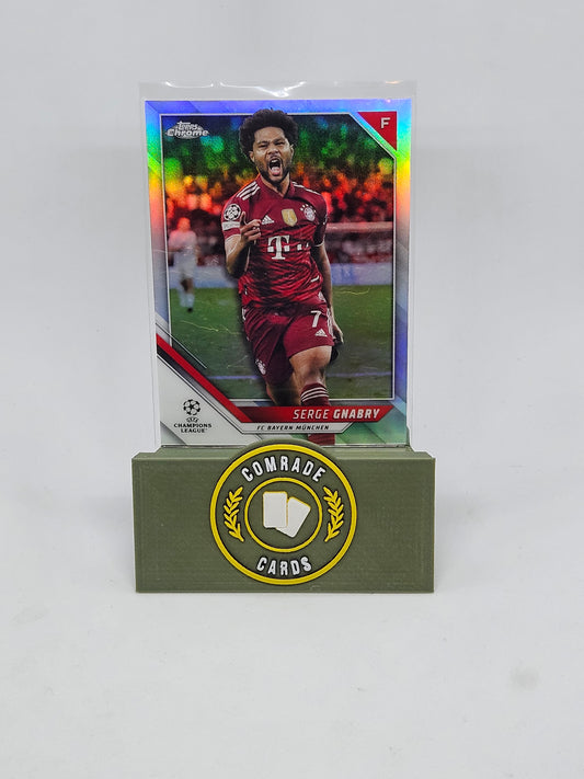 Serge Gnabry (Bayern München) Parallel Topps Chrome UCL 2021-2022