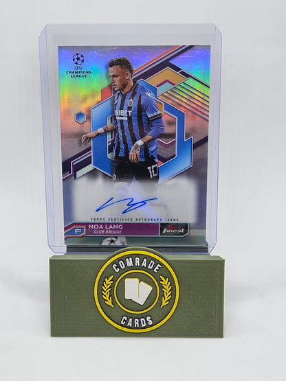 Noa Lang (Club Brugge) Autographed Card