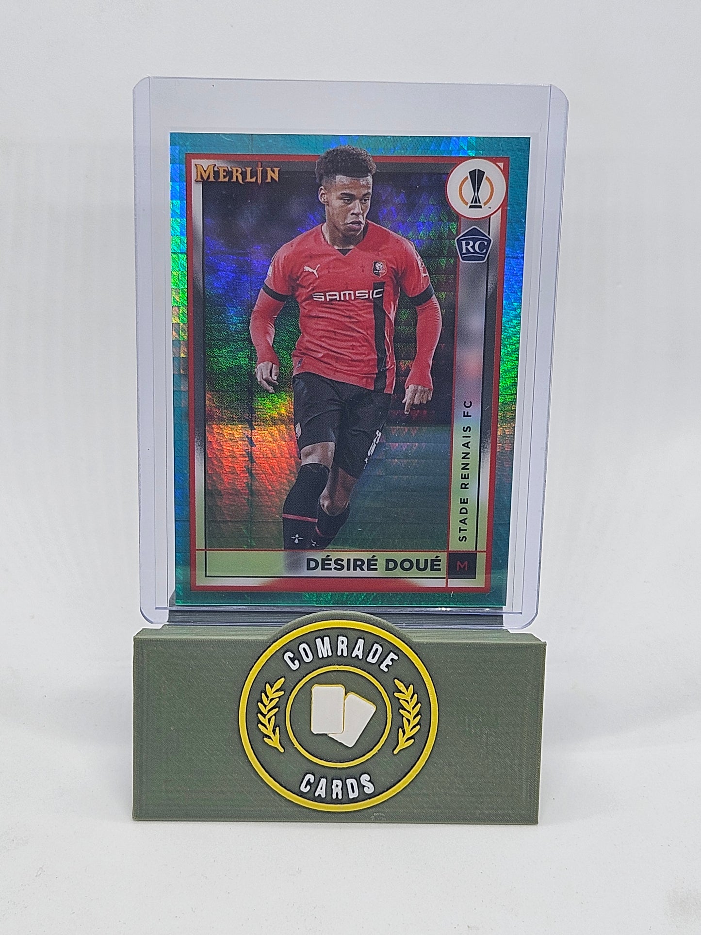 Desire Doue (Stade Rennais) Parallel Topps Merlin Chrome UCC 2022-2023