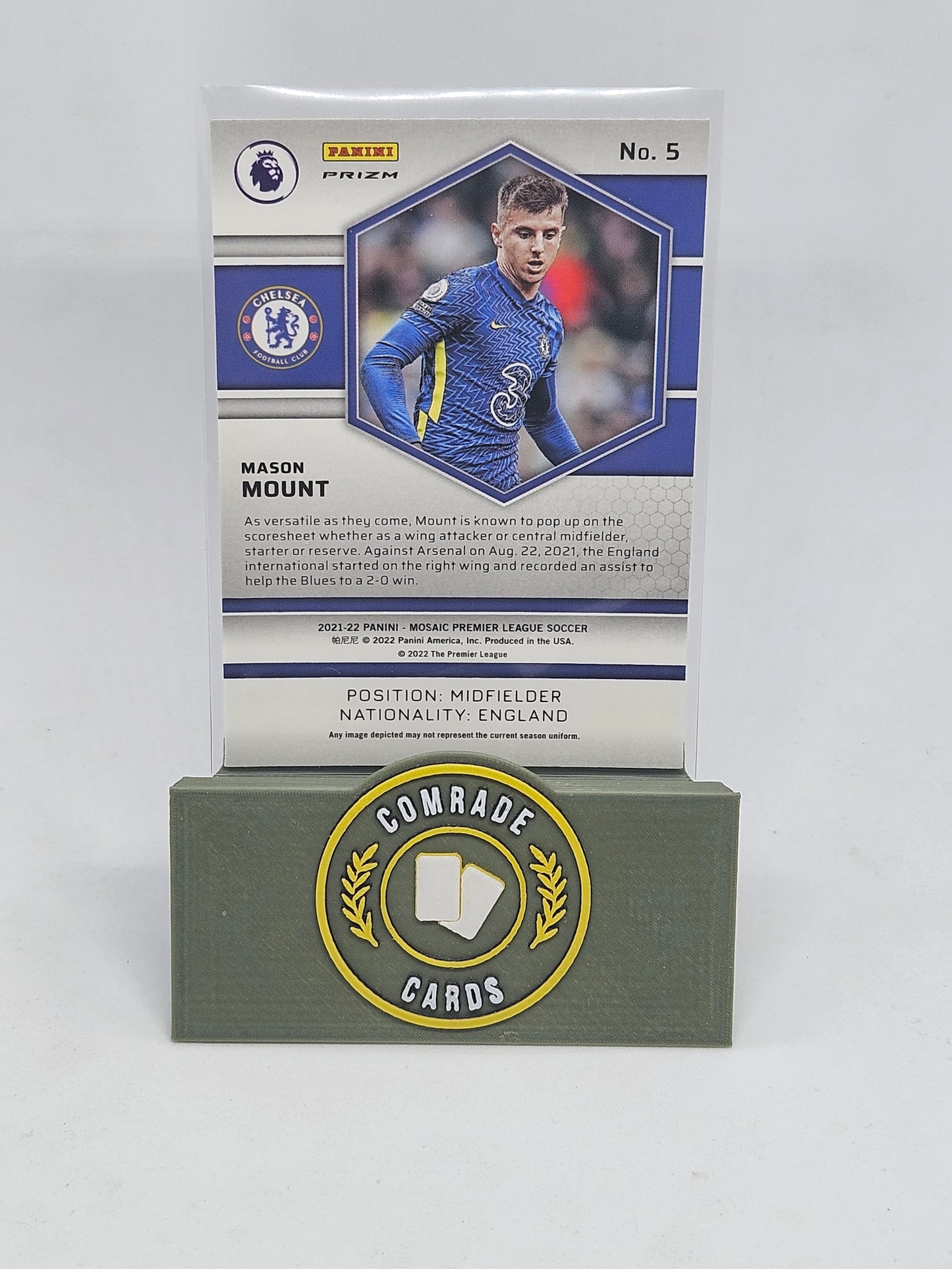 Mason Mount (Chelsea) Green Parallel Mosaic Premier League 2021-2022