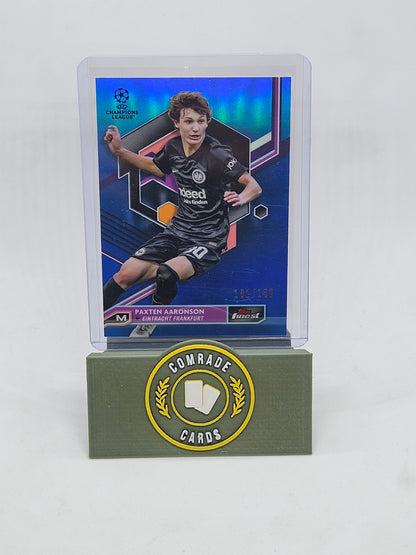 Paxten Aaronson (Frankfurt) 101/150 Topps Finest 22/23