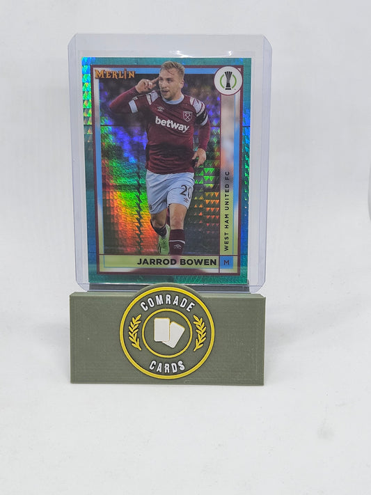 Jarrod Bowen (West Ham) Aqua Parallel Merlin Chrome 22/23