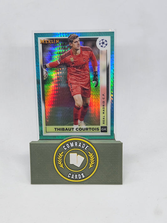 Thibaut Courtois (Real Madrid) Aqua Parallel Merlin Chrome 22/23