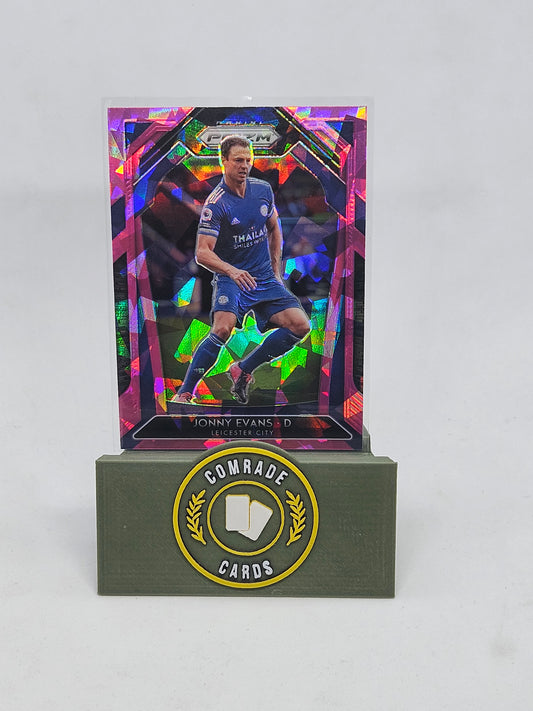 Jonny Evans (Leicester) Pink Ice Parallel Prizm 2020-2021