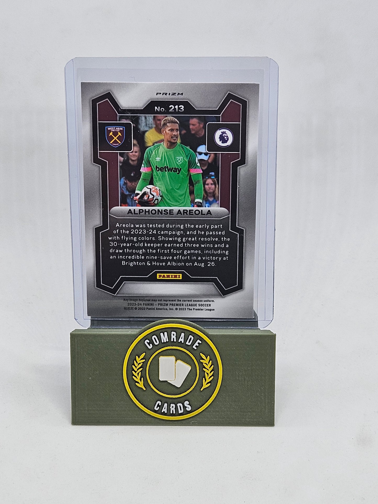 Alphonse Areola (West Ham) Orange Mosaic Prizm 2023-2024