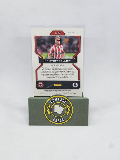 Kristoffer Ajer (Brentford) Silver Parallel Prizm 2022-2023