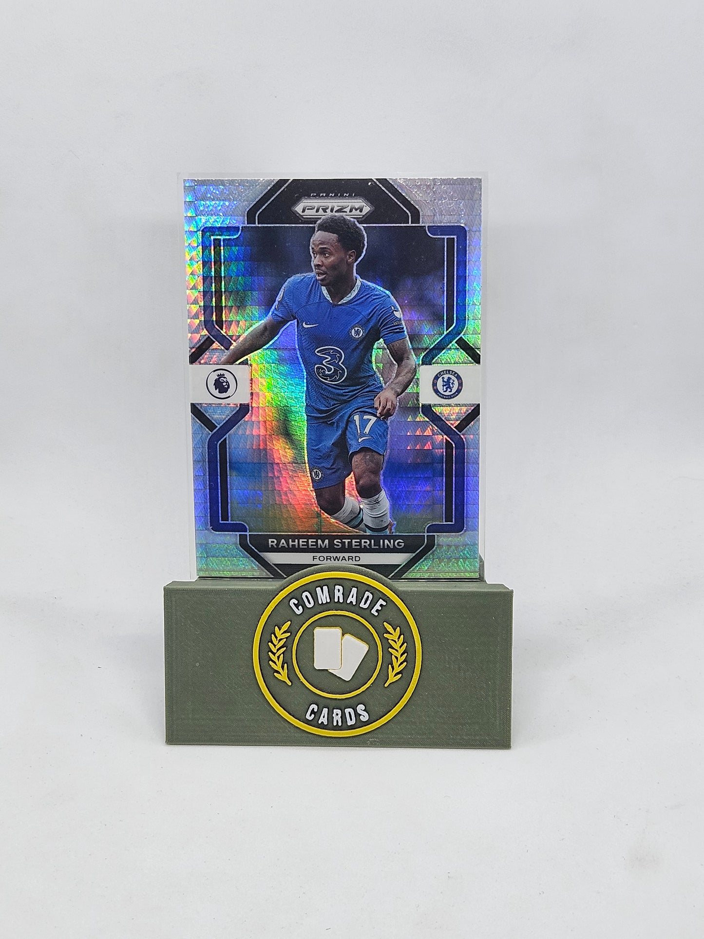 Raheem Sterling (Chelsea) Silver Hyper Parallel Prizm 2022-2023