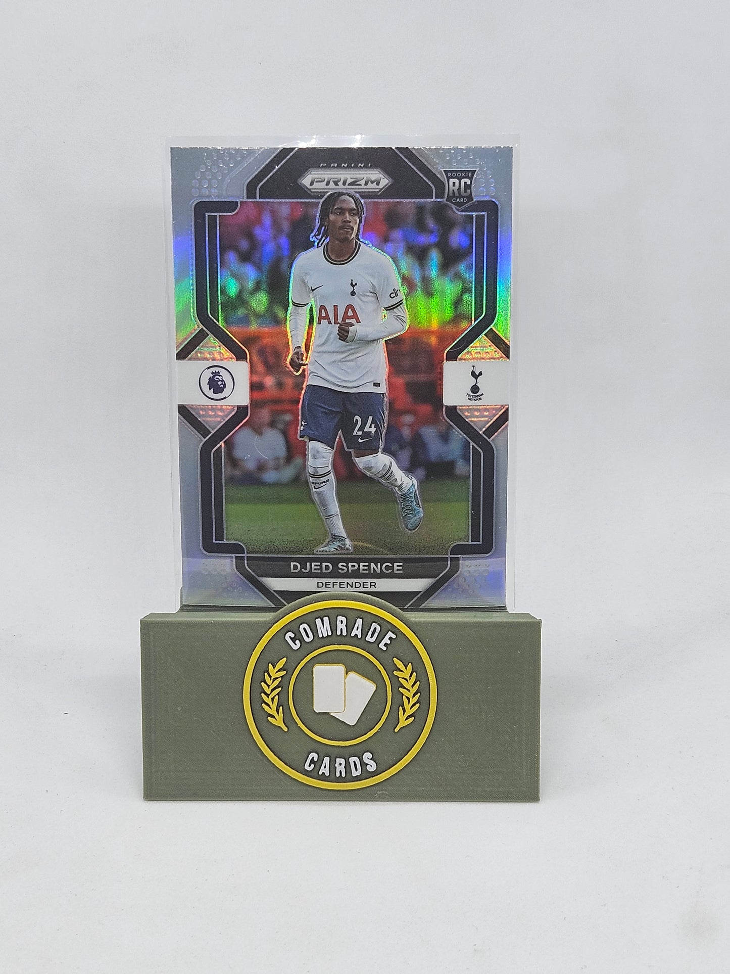 Djed Spence (Tottenham) Silver Parallel Prizm 2022-2023