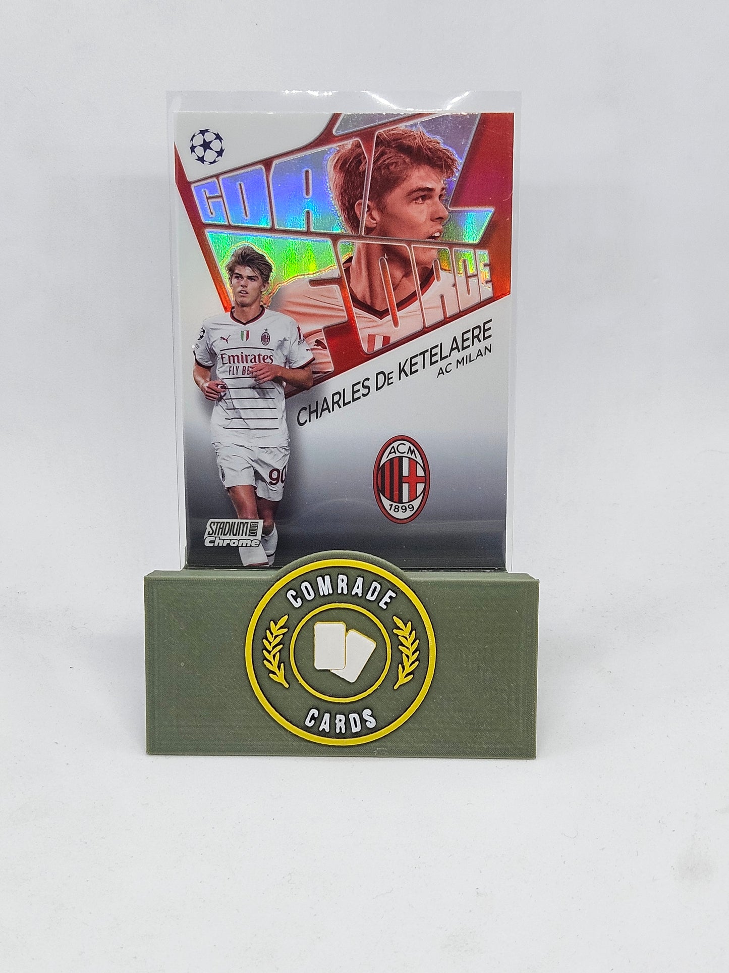 Chales De Ketelaere (AC Milan) Goal Force Insert Stadium Chrome 2022-2023