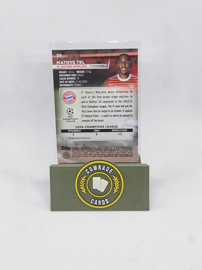 Mathys Tel (Bayern München) Refractor Parallel Stadium Chrome 2022-2023