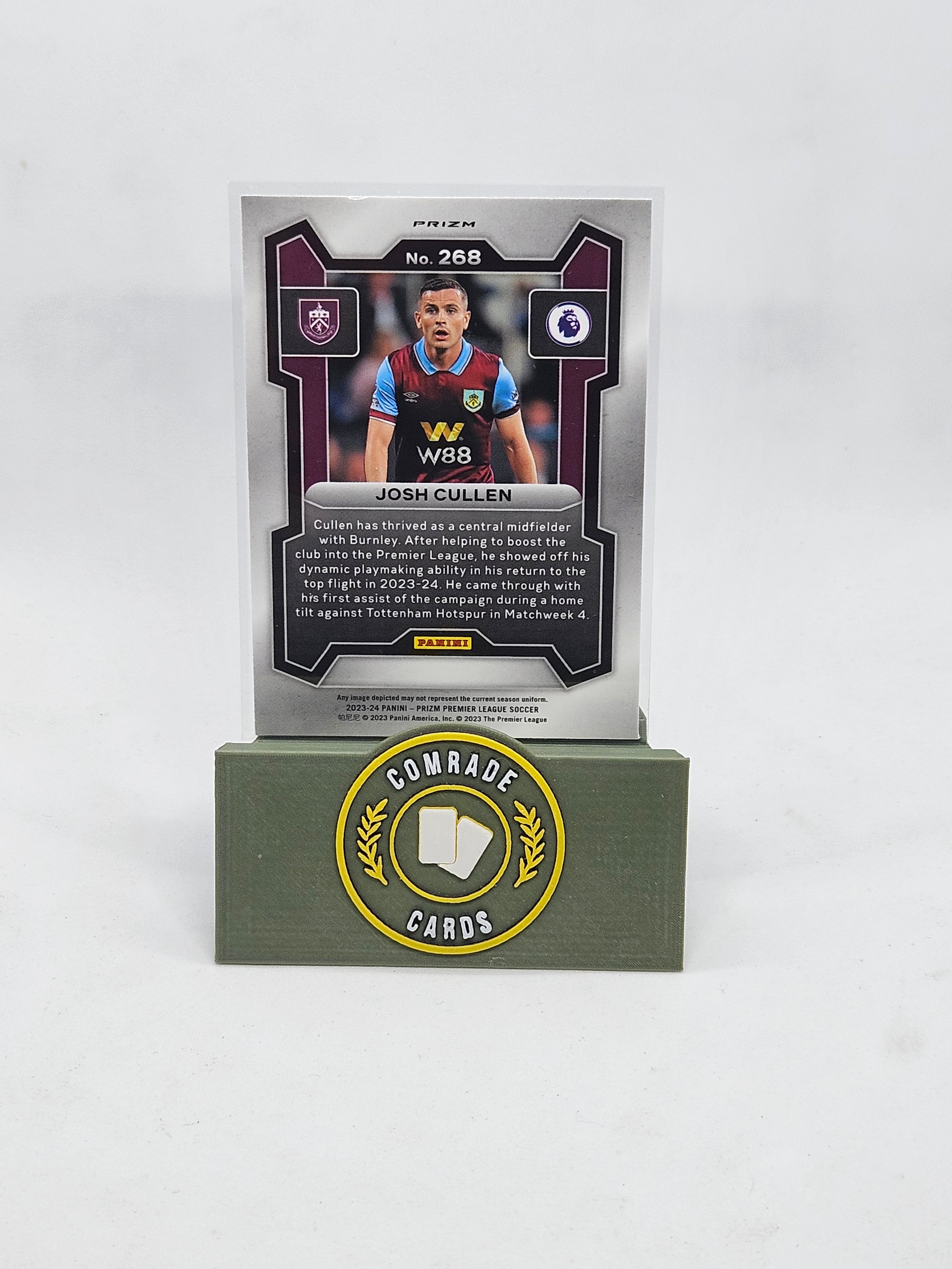 Josh Cullen (Burnley) Breakaway Base Parallel Prizm 2023-2024
