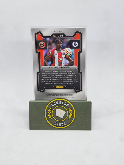 Andre Brooks (Sheffield United) Breakaway Base Parallel Prizm 2023-2024