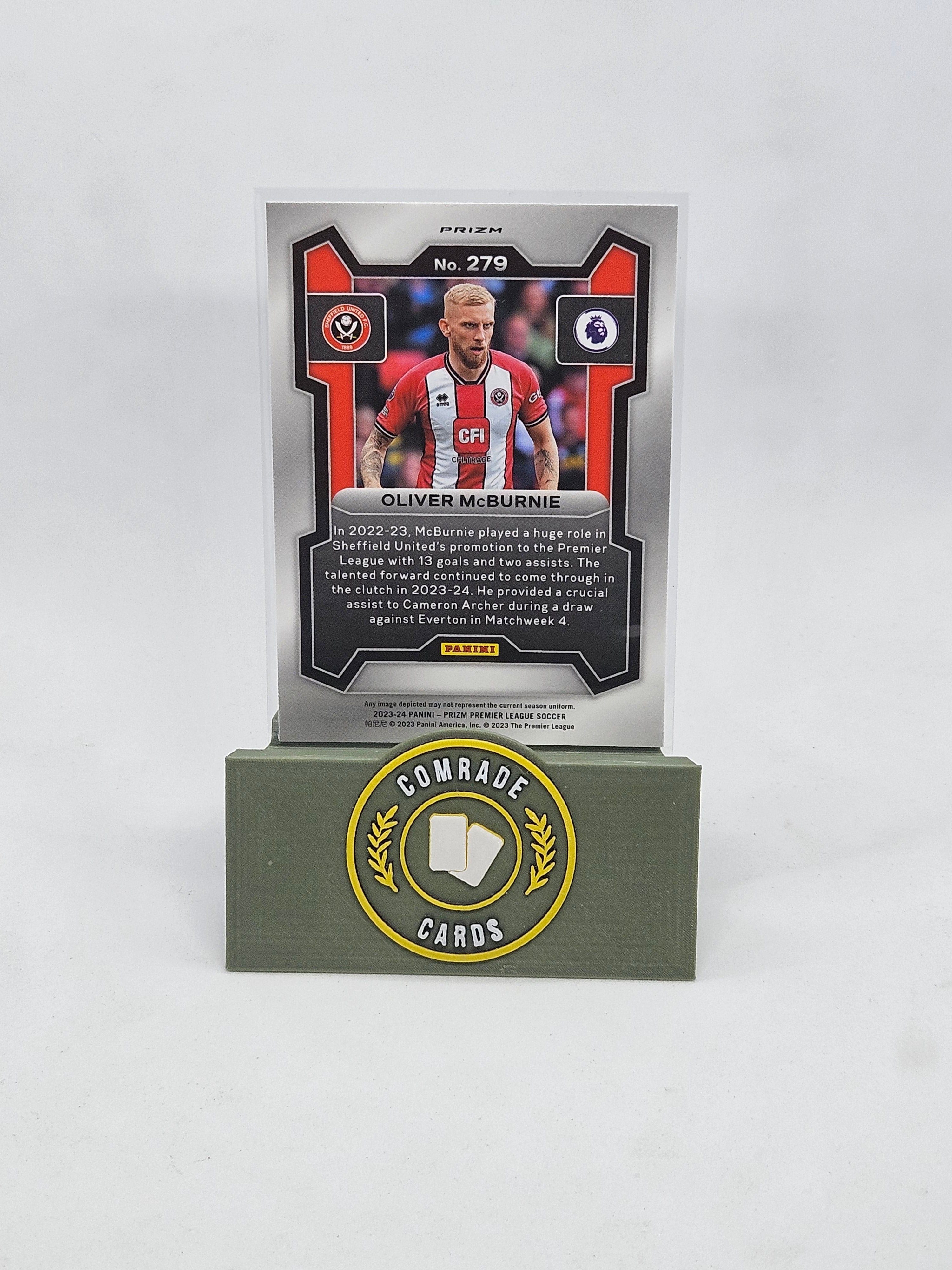 Oliver Mcburnie (Sheffield United) Breakaway Base Parallel Prizm 2023-2024