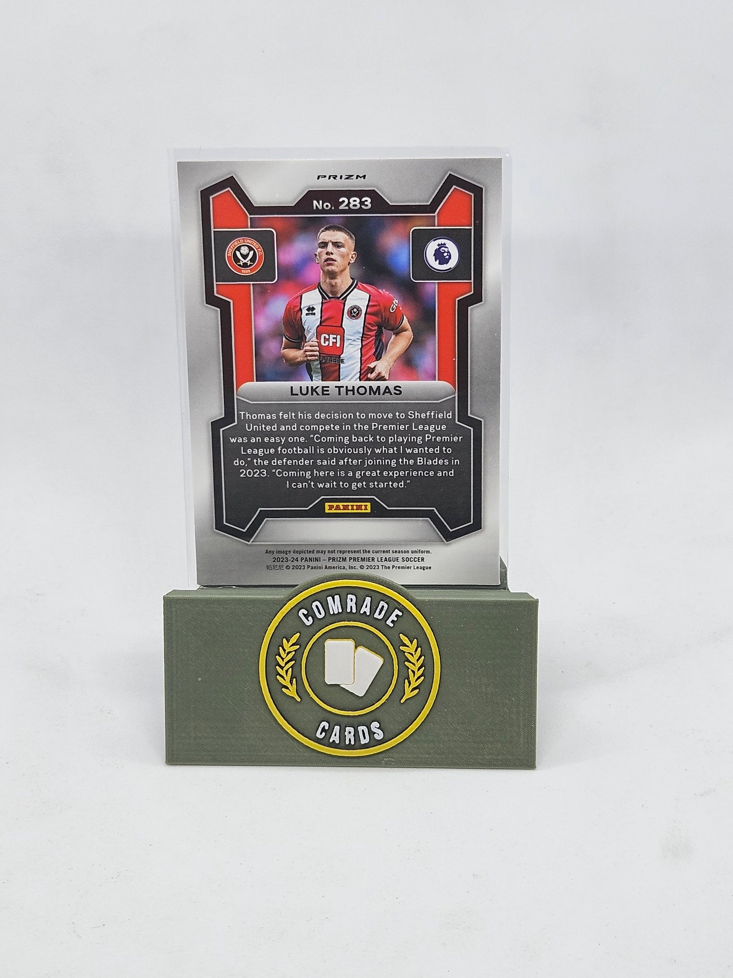 Luke Thomas (Sheffield United) Breakaway Base Parallel Prizm 2023-2024