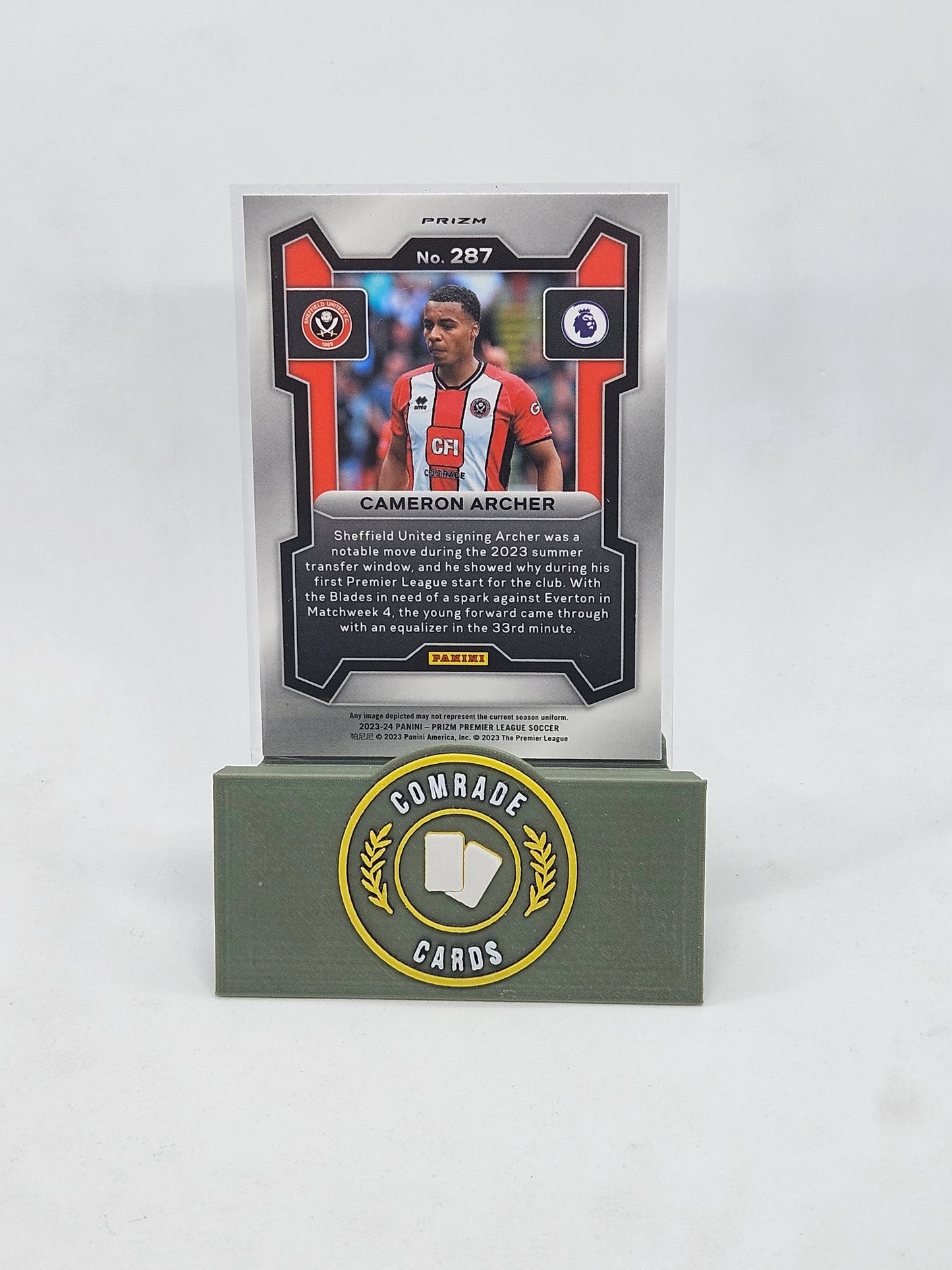 Cameron Archer (Sheffield United) Breakaway Base Parallel Prizm 2023-2024