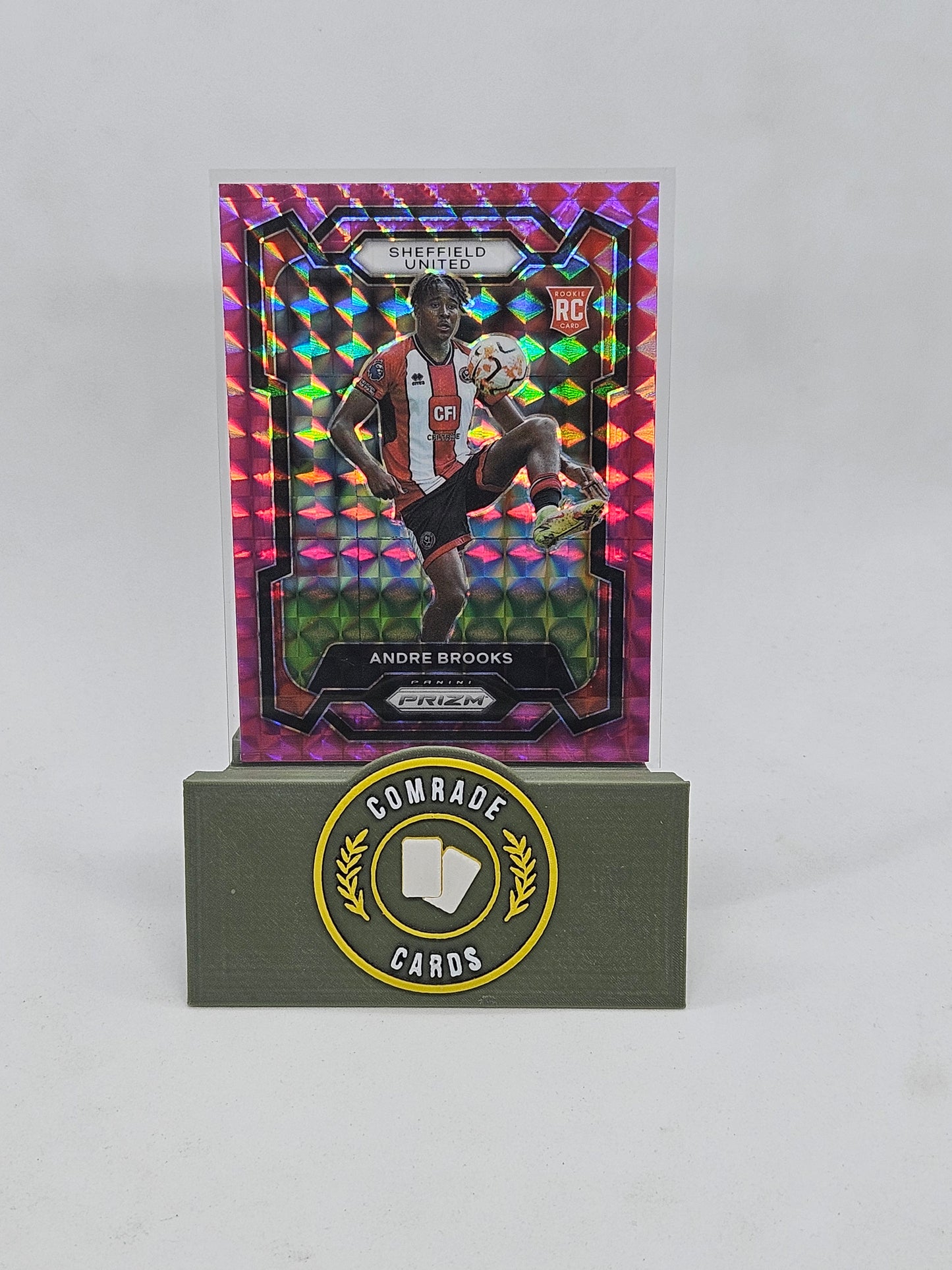 Andre Brooks (Sheffield United) Blaster Base Parallel Prizm 2023-2024