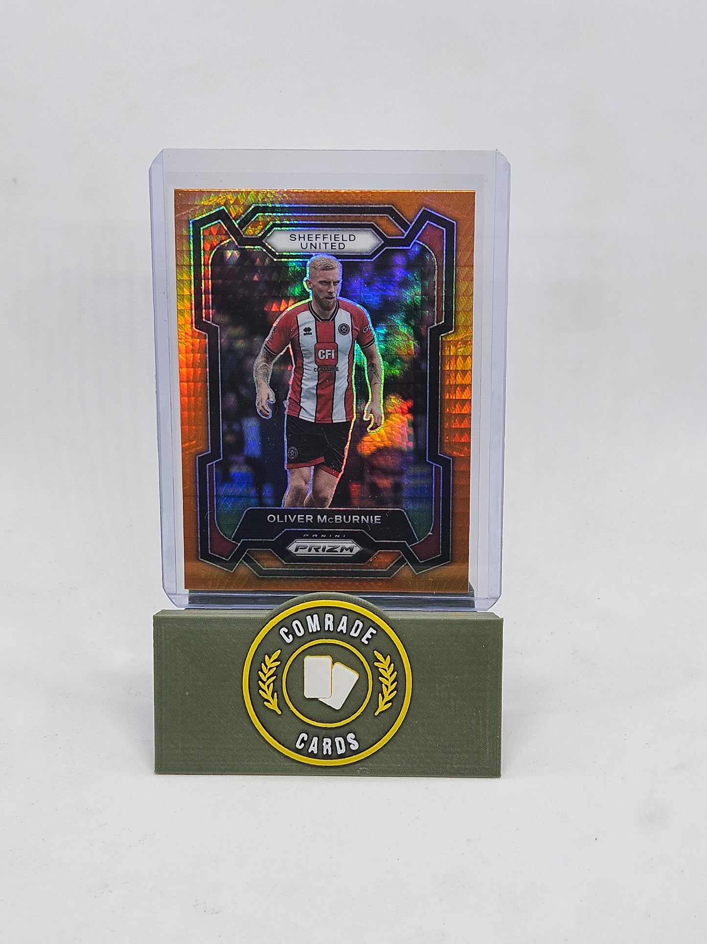 Oliver Mcburnie (Sheffield United) Orange Mosaic Parallel Prizm 2023-2024