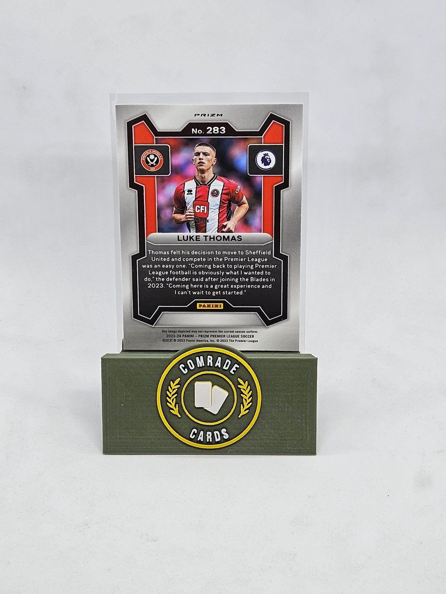 Luke Thomas (Sheffield United) Silver Mojo Parallel Prizm 2023-2024