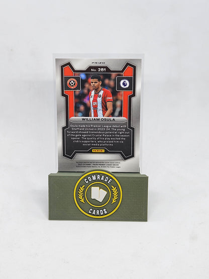 William Osula (Sheffield United)  Lazer Parallel Prizm 2023-2024