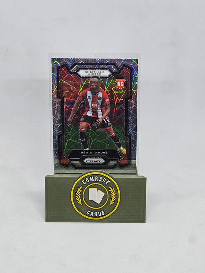 Benie Traore (Sheffield United) Lazer Parallel Prizm 2023-2024