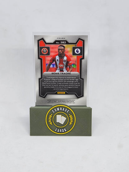 Benie Traore (Sheffield United) Lazer Parallel Prizm 2023-2024