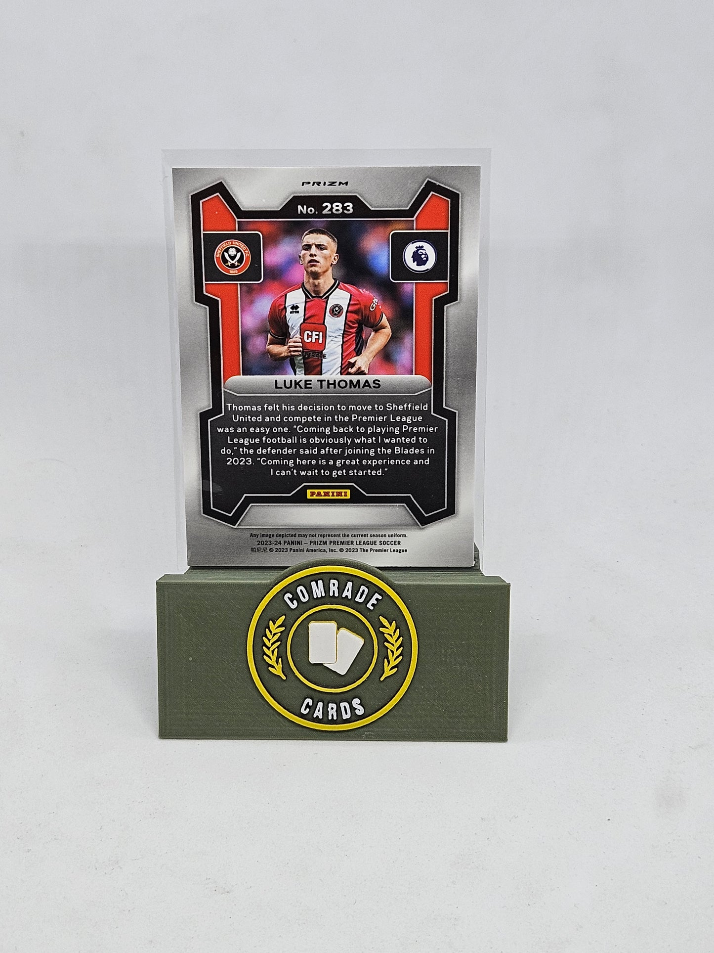 Luke Thomas (Sheffield United) Silver Parallel Prizm 2023-2024