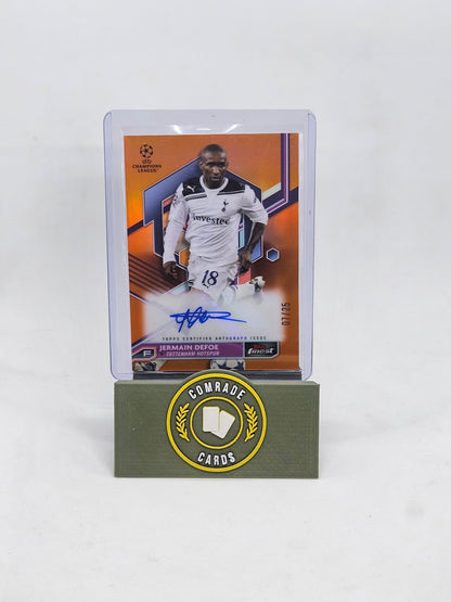 Jermain Defoe (Tottenham) 07/25 Autographed Card Topps Finest 2022-2023