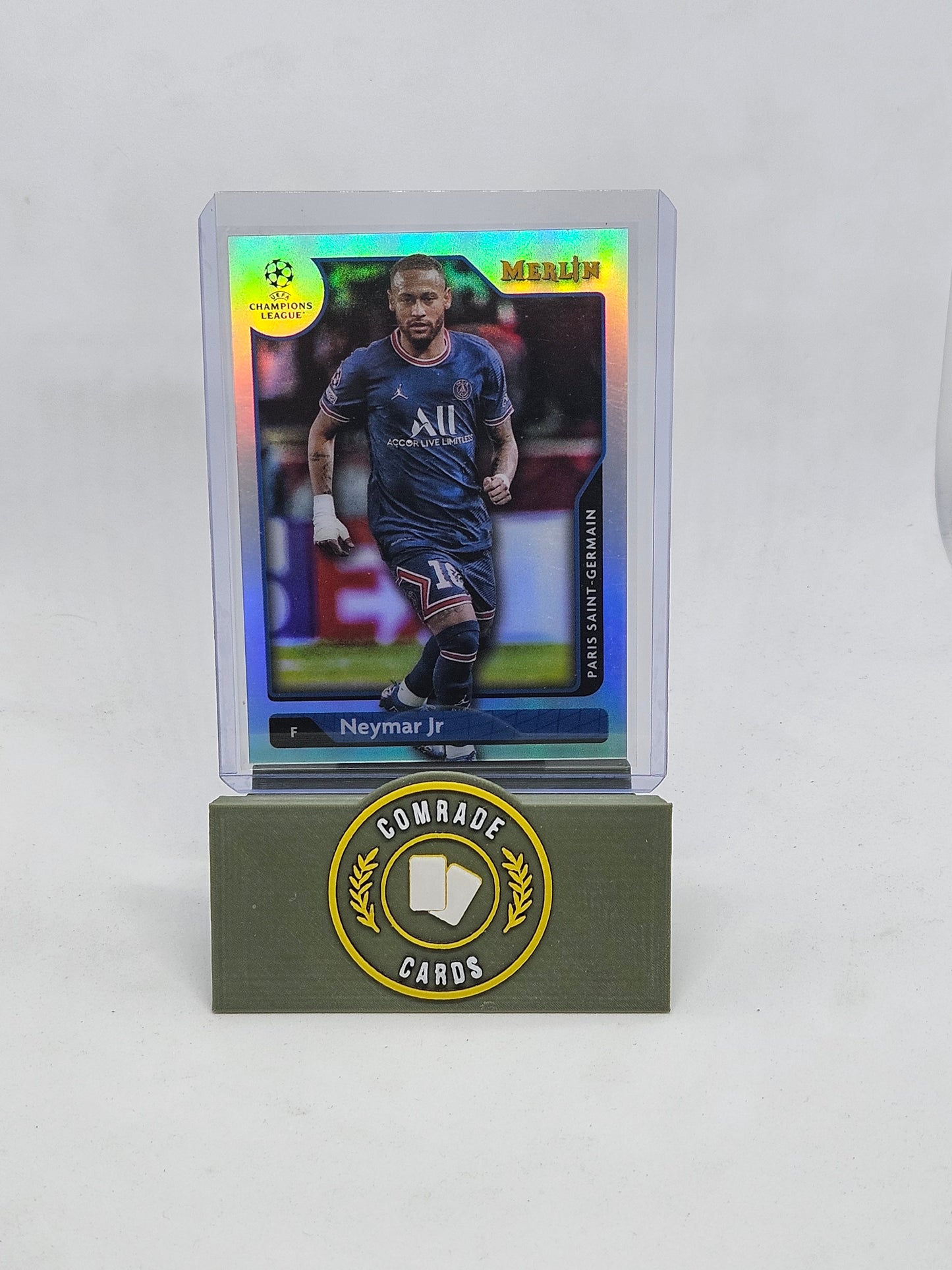 Neymar Jr (PSG) Silver Parallel Topps Merlin Chrome 2021-2022