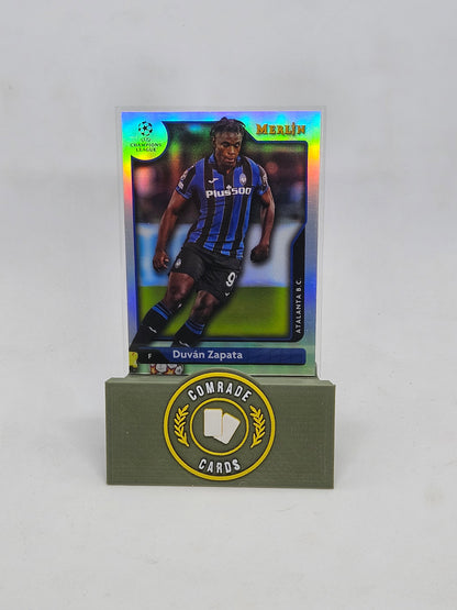 Duvan Zapata (Atalanta) Refractor Parallel Merlin Chrome 2021-2022