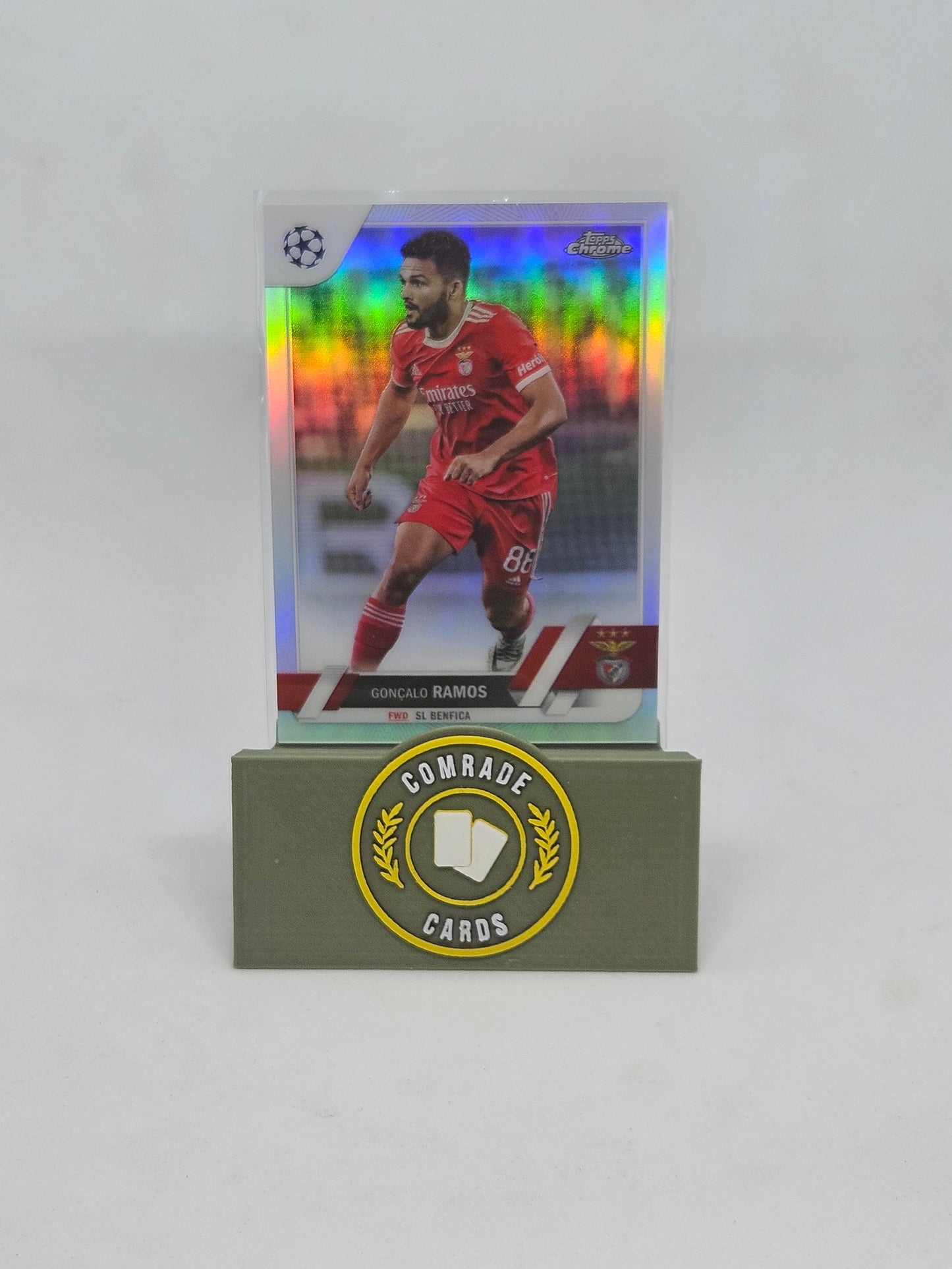 Goncalo Ramos (Benfica) Refractor Parallel Topps Chrome 2022-2023