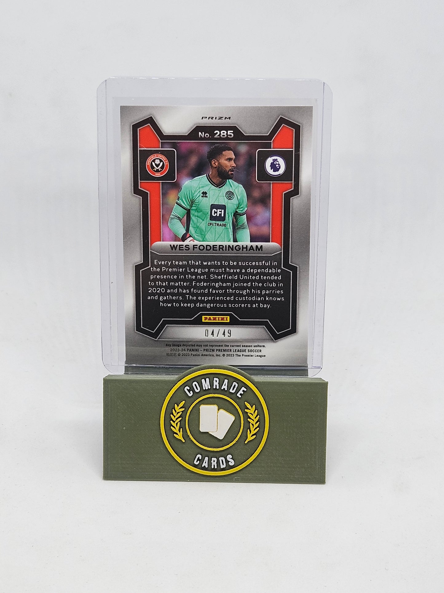 Wes Foderingham (Sheffield United) 04/49 Prizm 2023-2024