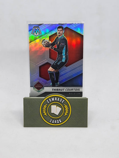 Thibaut Courtois (Belgium) Silver Parallel Mosaic Road To Fifa World Cup Qatar