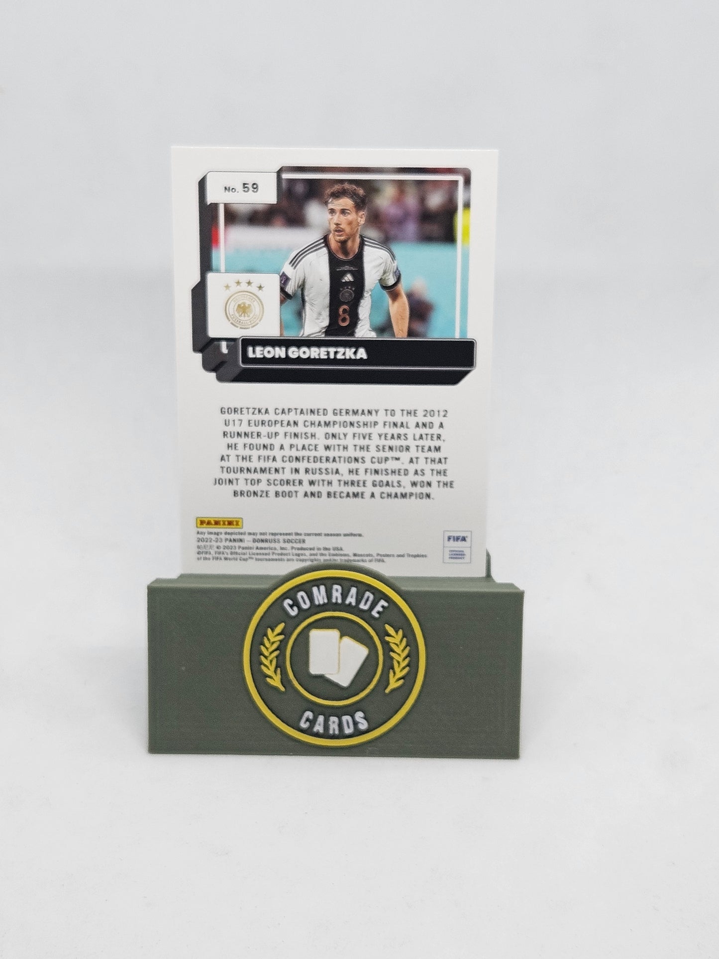 Leon Goretzka (Germany) Silver Glitch Parallel Donruss Soccer 2022-2023