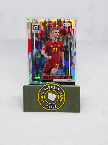 Dani Olmo (Spain) Silver Glitch Parallel Donruss Soccer 2022-2023