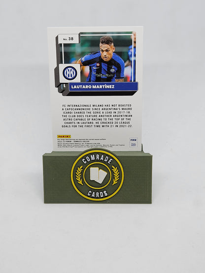 Lautaro Martinez (Inter Milan) Silver Glitch Parallel Donruss Soccer 2022-2023