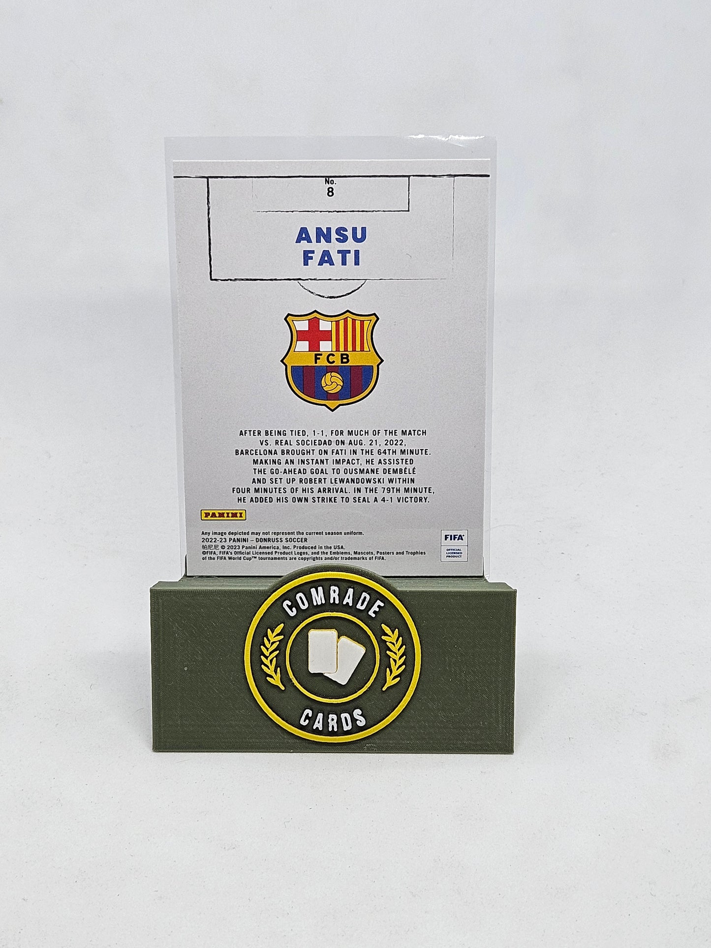 Ansu Fati (Barcelona) Craftsmen Insert Donruss Soccer 2022-2023