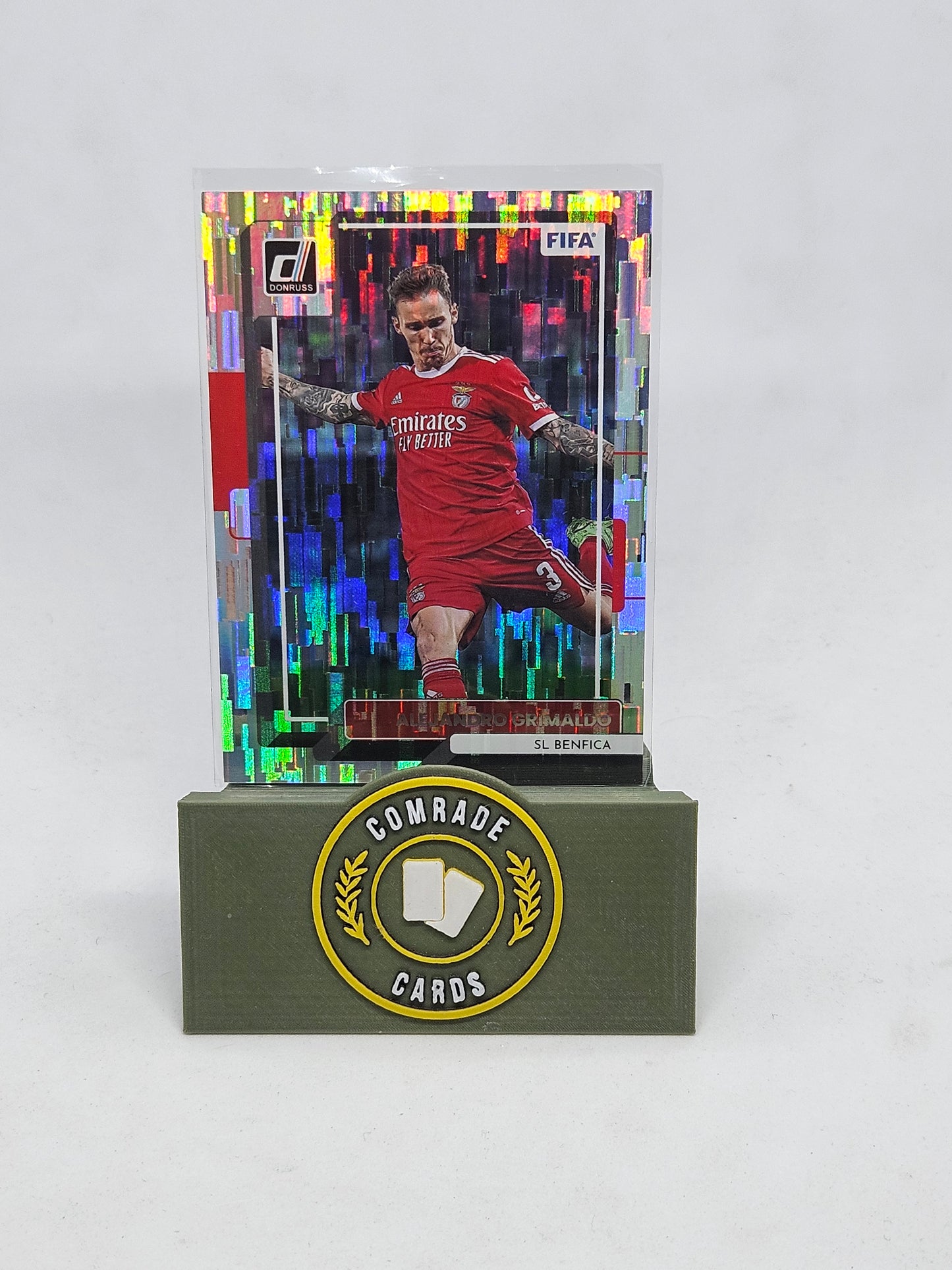 Alejandro Grimaldo (Benfica) Silver Glitch Parallel Donruss Soccer 2022-2023