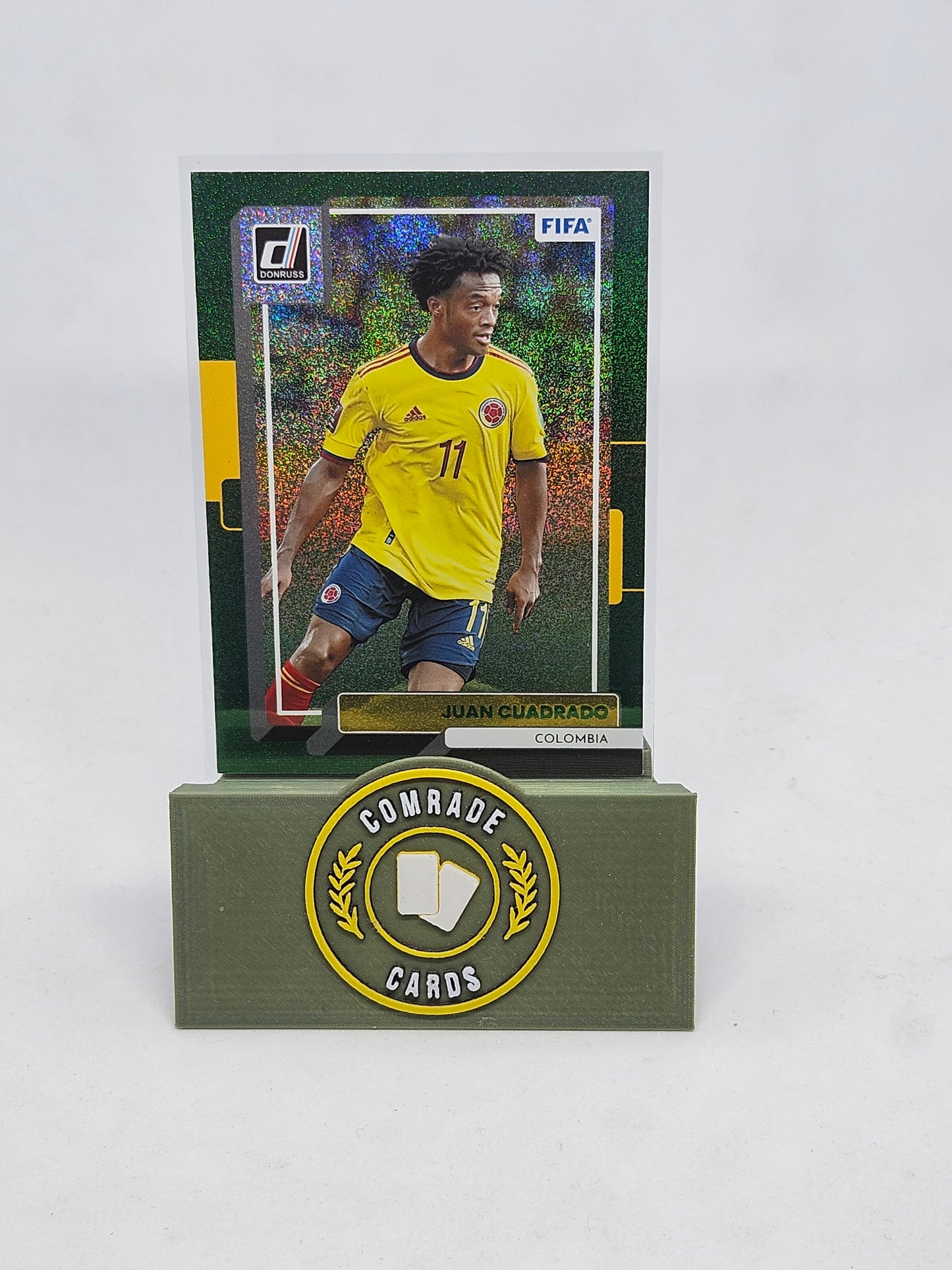 Juan Cuadrado (Colombia) Green Parallel Donruss Soccer 2022-2023