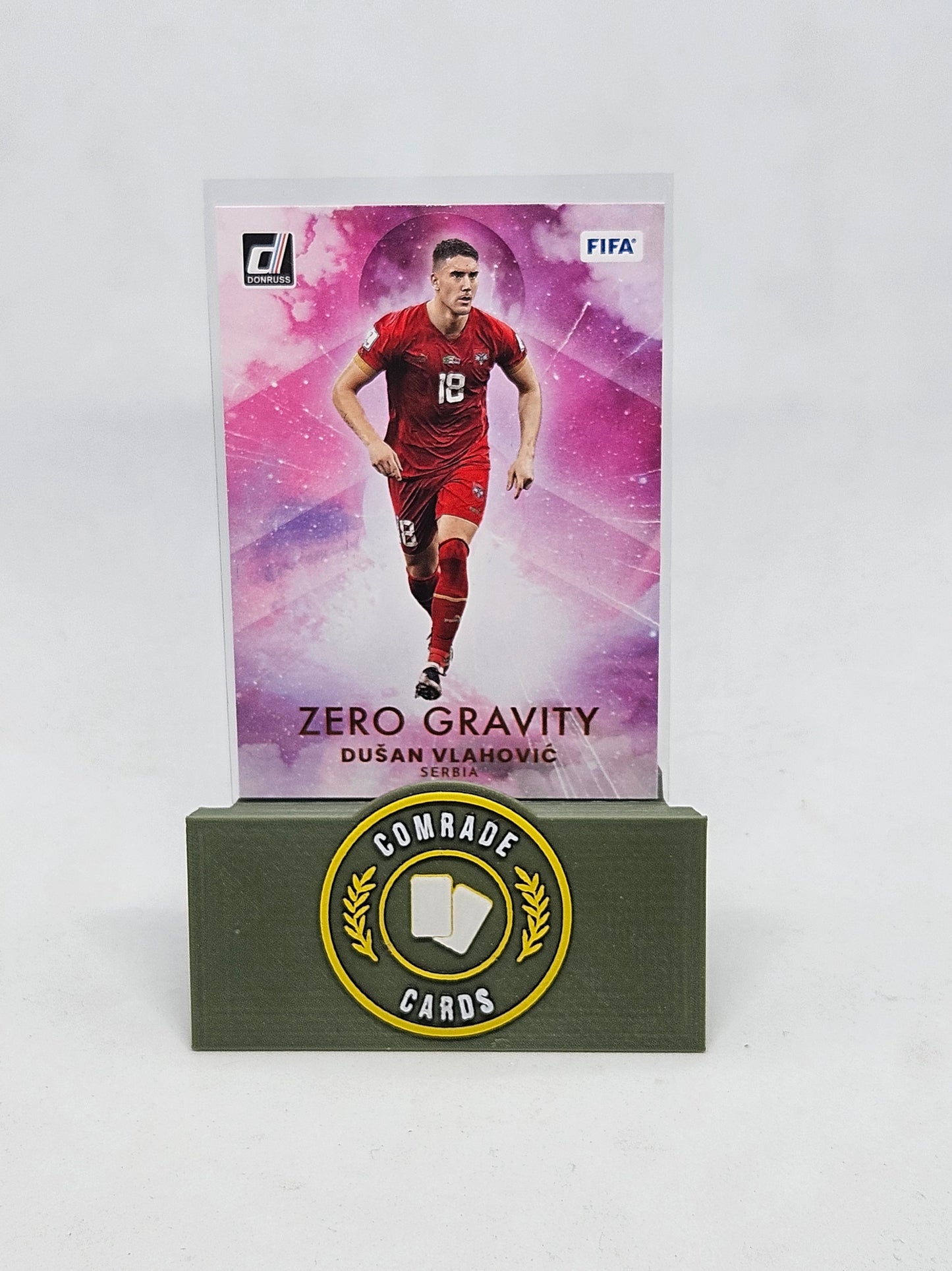 Dusan Vlahovic (Serbia) Zero Gravity Insert Donruss Soccer 2022-2023
