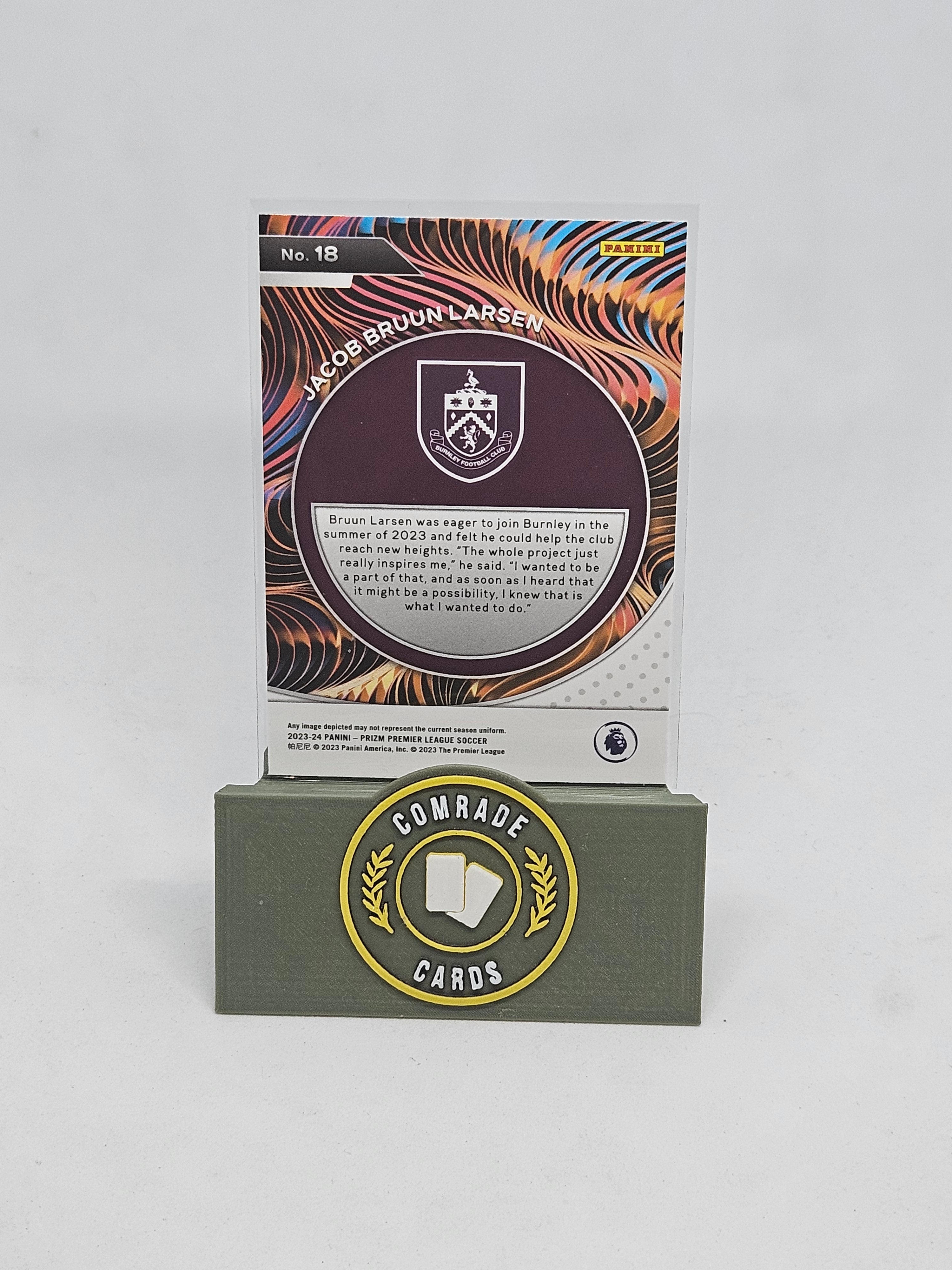 Jacob Bruun Larsen (Burnley) Fractal Insert Prizm 2023-2024