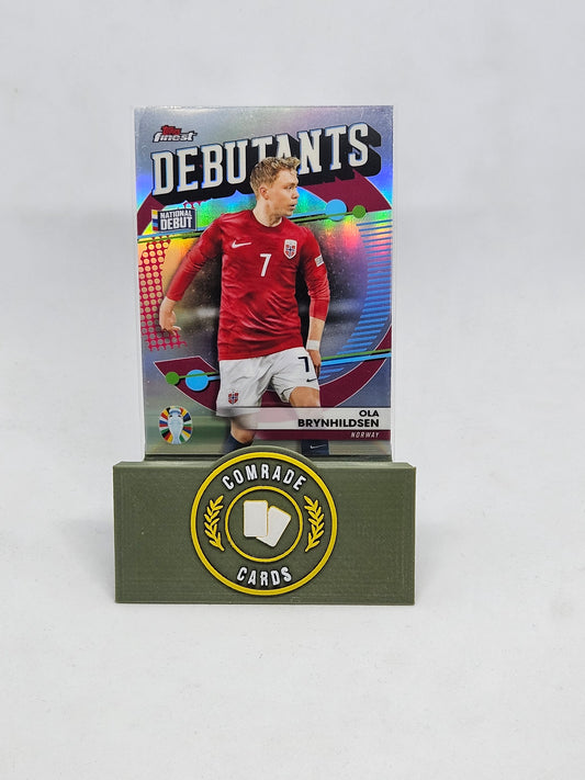 Ola Brynhildsen (Norway) Debutants Insert Topps Finest Uefa Euro 2024