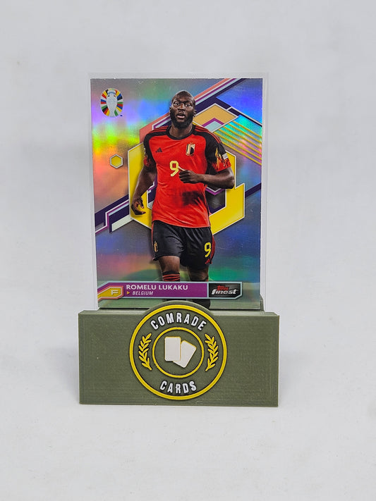 Romelu Lukaku (Belgium) Refractor Parallel Topps Finest Uefa Euro 2024