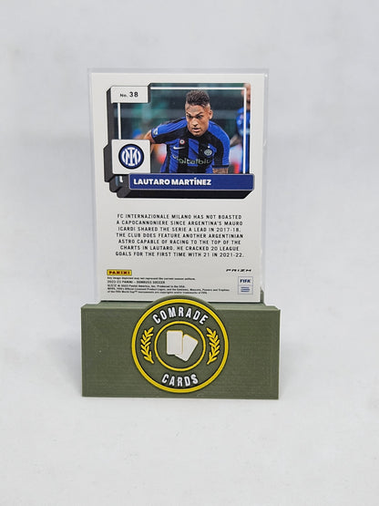 Lautaro Martinez (Inter Milan) Silver Optic Parallel Donruss Soccer 2022-2023