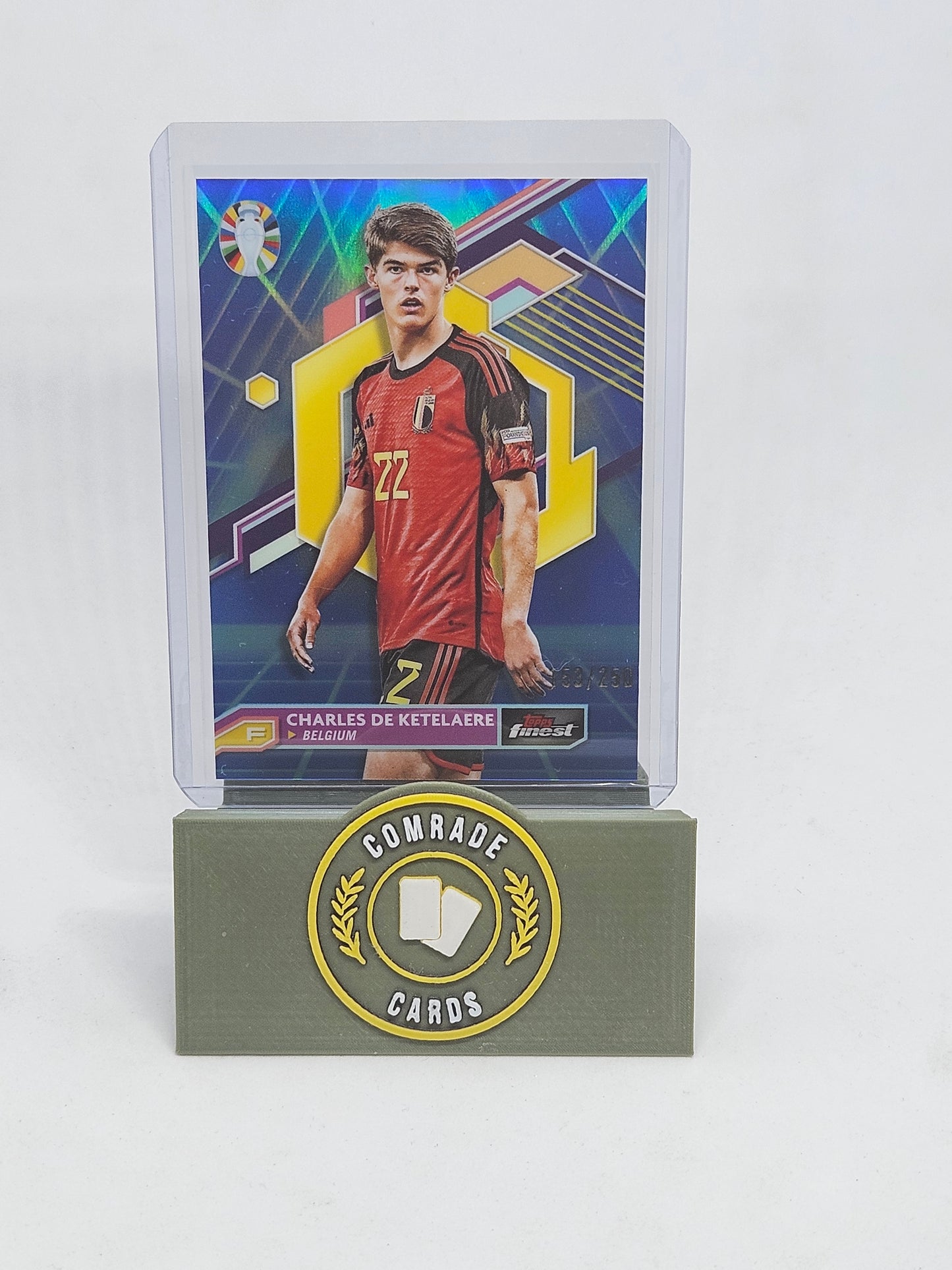 Chales De Ketelaere (Belgium) 153/250 Topps Finest Uefa Euro 2024