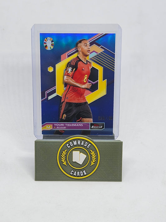 Youri Tielmans (Belgium) 026/150 Topps Finest Uefa Euro 2024